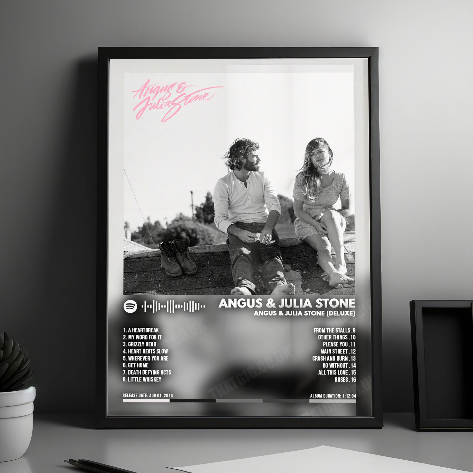 Angus & Julia Stone "Angus & Julia Stone (Deluxe)" Album Cover Poster - with Complete Tracklist