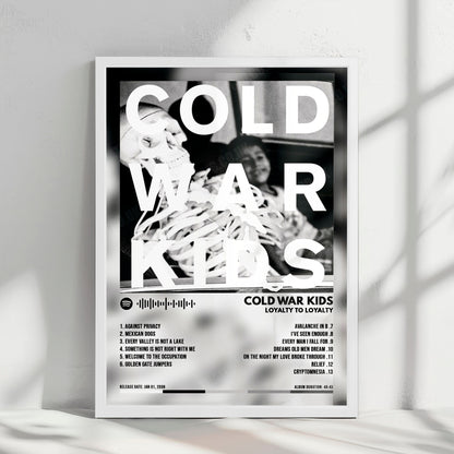 Cold War Kids "Loyalty To Loyalty" Album Cover Poster - with Complete Tracklist