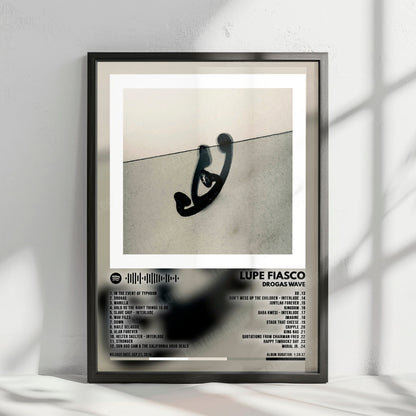 Lupe Fiasco "DROGAS WAVE" Album Cover Poster - with Complete Tracklist