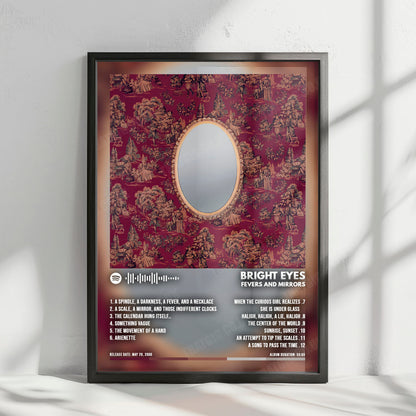 Bright Eyes "Fevers and Mirrors" Album Cover Poster - with Complete Tracklist