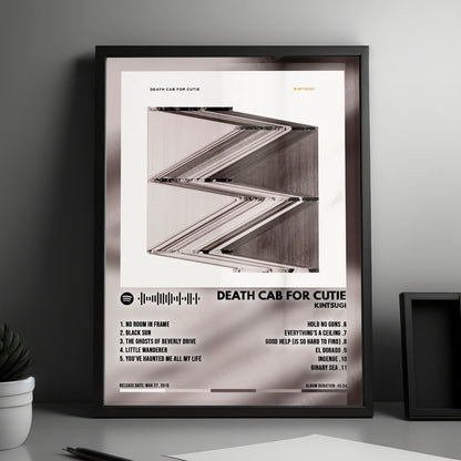 Death Cab for Cutie "Kintsugi" Album Cover Poster - with Complete Tracklist