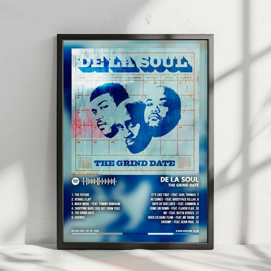 De La Soul "The Grind Date" Album Cover Poster - with Complete Tracklist