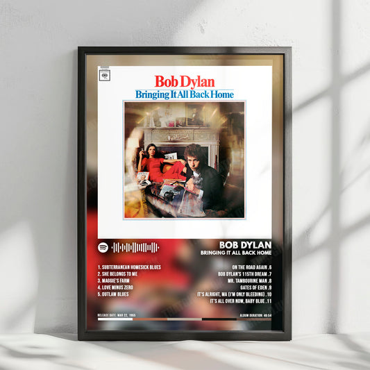 Bob Dylan "Bringing It All Back Home" Album Cover Poster - with Complete Tracklist
