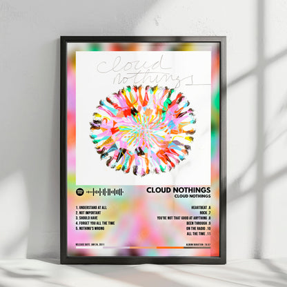 Cloud Nothings "Cloud Nothings" Album Cover Poster - with Complete Tracklist