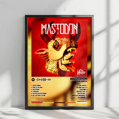 Mastodon "The Hunter" Album Cover Poster - with Complete Tracklist