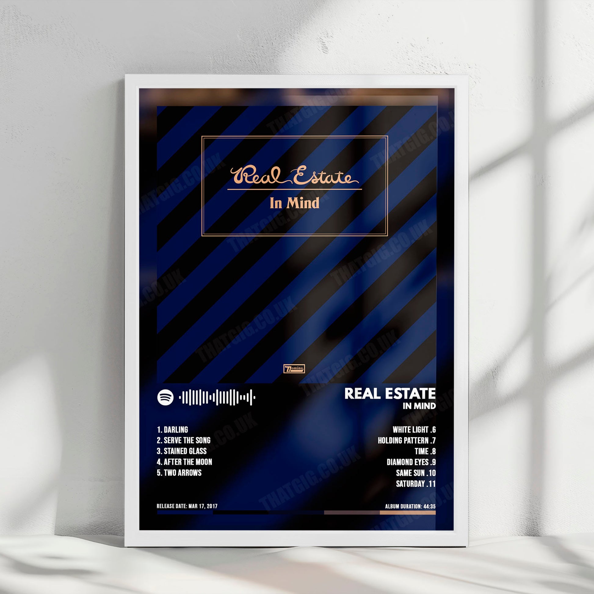 Real Estate "In Mind" Album Cover Poster - with Complete Tracklist