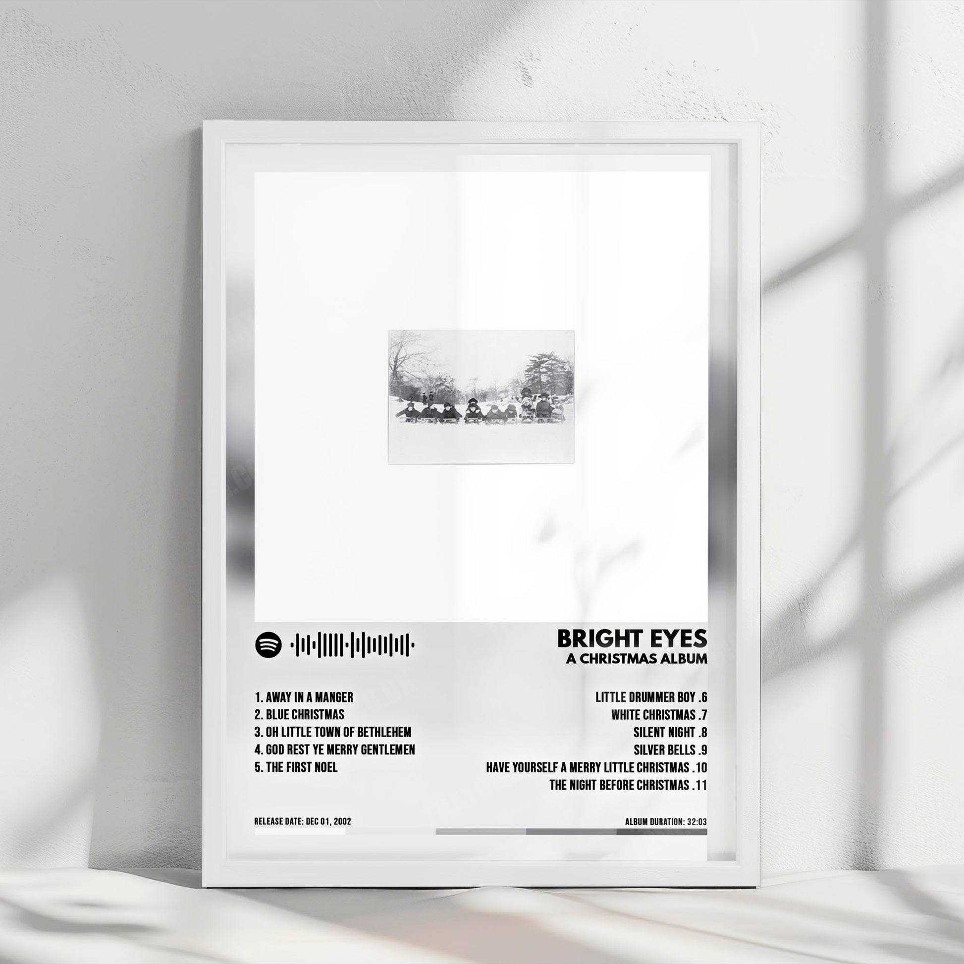 Bright Eyes "A Christmas Album" Album Cover Poster - with Complete Tracklist