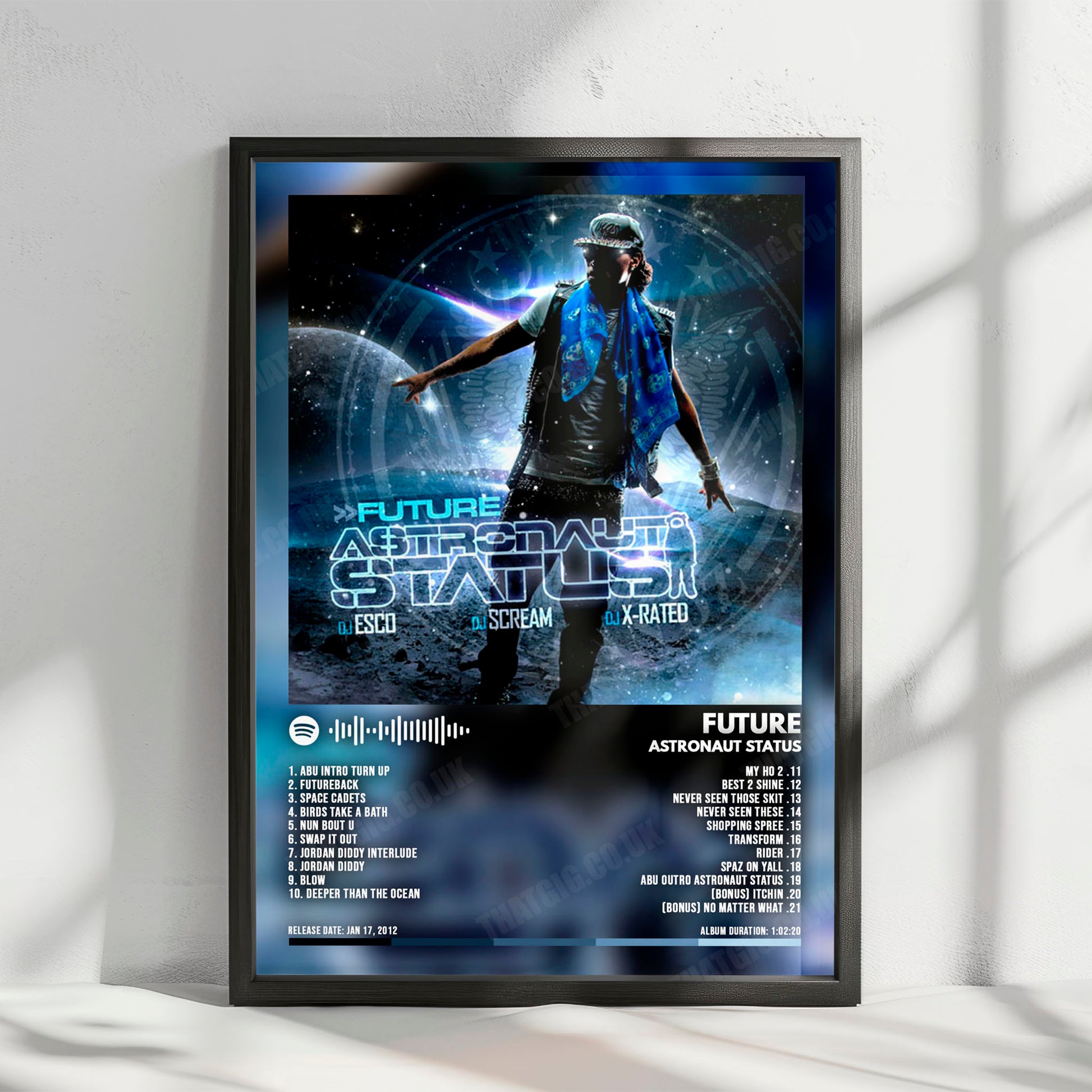 Future "Astronaut Status" Album Cover Poster - with Complete Tracklist