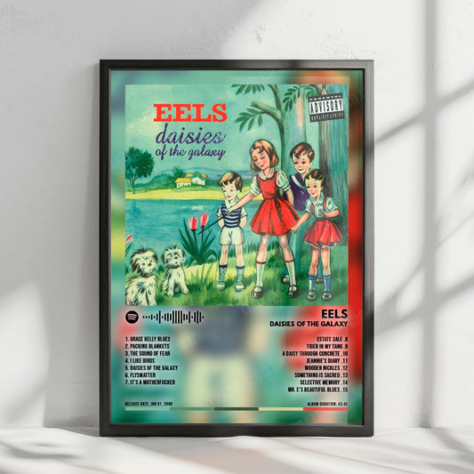 Eels "Daisies Of The Galaxy" Album Cover Poster - with Complete Tracklist