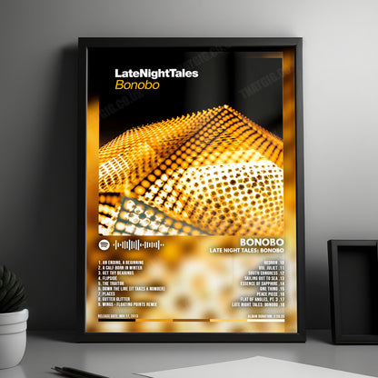 Bonobo "Late Night Tales Bonobo" Album Cover Poster - with Complete Tracklist