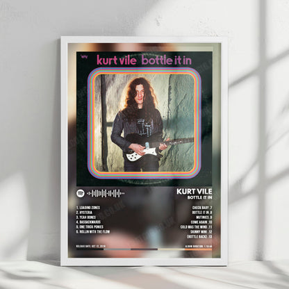 Kurt Vile "Bottle It In" Album Cover Poster - with Complete Tracklist