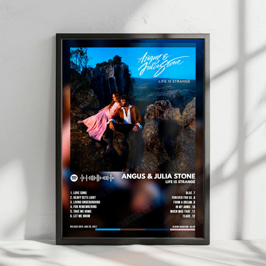 Angus & Julia Stone "Life Is Strange" Album Cover Poster - with Complete Tracklist