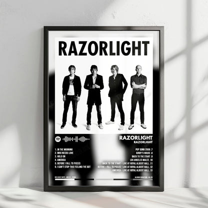 Razorlight "Razorlight" Album Cover Poster - with Complete Tracklist