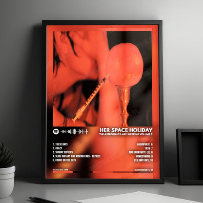 Her Space Holiday "The Astronauts are Sleeping Volume 2" Album Cover Poster - with Complete Tracklist