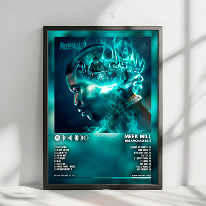 Meek Mill "Dreamchasers 2" Album Cover Poster - with Complete Tracklist