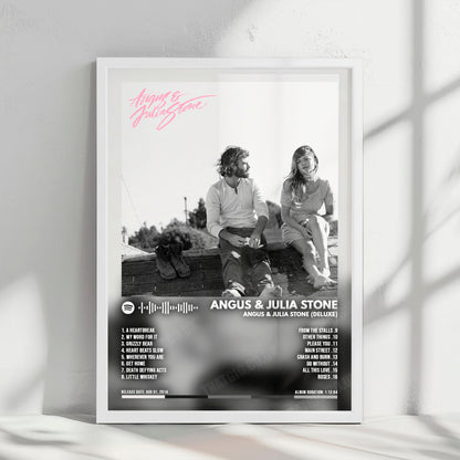 Angus & Julia Stone "Angus & Julia Stone (Deluxe)" Album Cover Poster - with Complete Tracklist