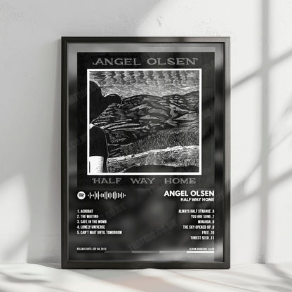 Angel Olsen "Half Way Home" Album Cover Poster - with Complete Tracklist