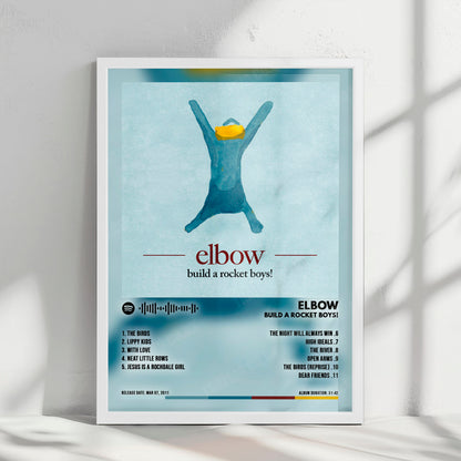 Elbow "build a rocket boys!" Album Cover Poster - with Complete Tracklist