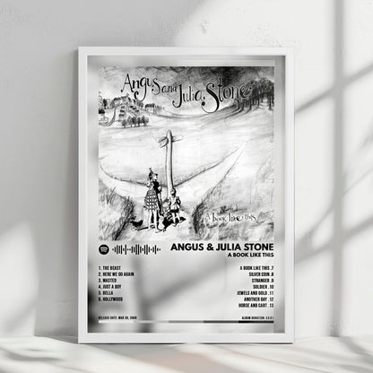 Angus & Julia Stone "A Book Like This" Album Cover Poster - with Complete Tracklist