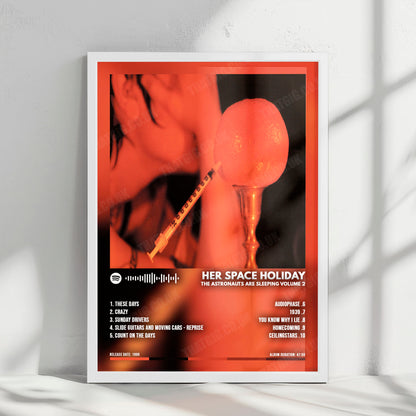 Her Space Holiday "The Astronauts are Sleeping Volume 2" Album Cover Poster - with Complete Tracklist
