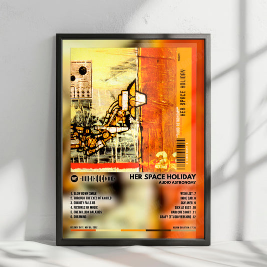 Her Space Holiday "Audio Astronomy" Album Cover Poster - with Complete Tracklist