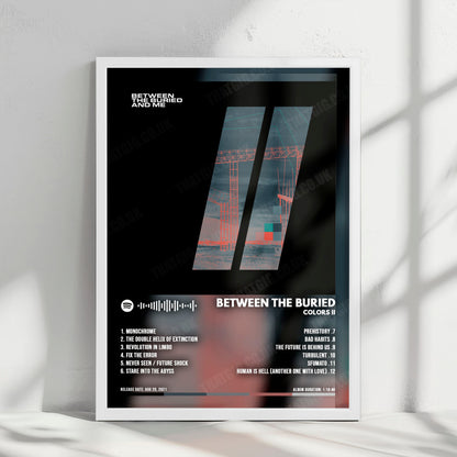 Between the Buried and Me "Colors II" Album Cover Poster - with Complete Tracklist