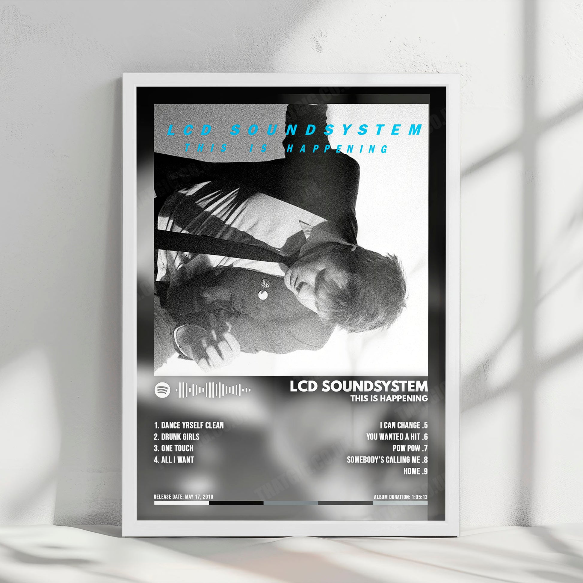 LCD Soundsystem "This Is Happening" Album Cover Poster - with Complete Tracklist