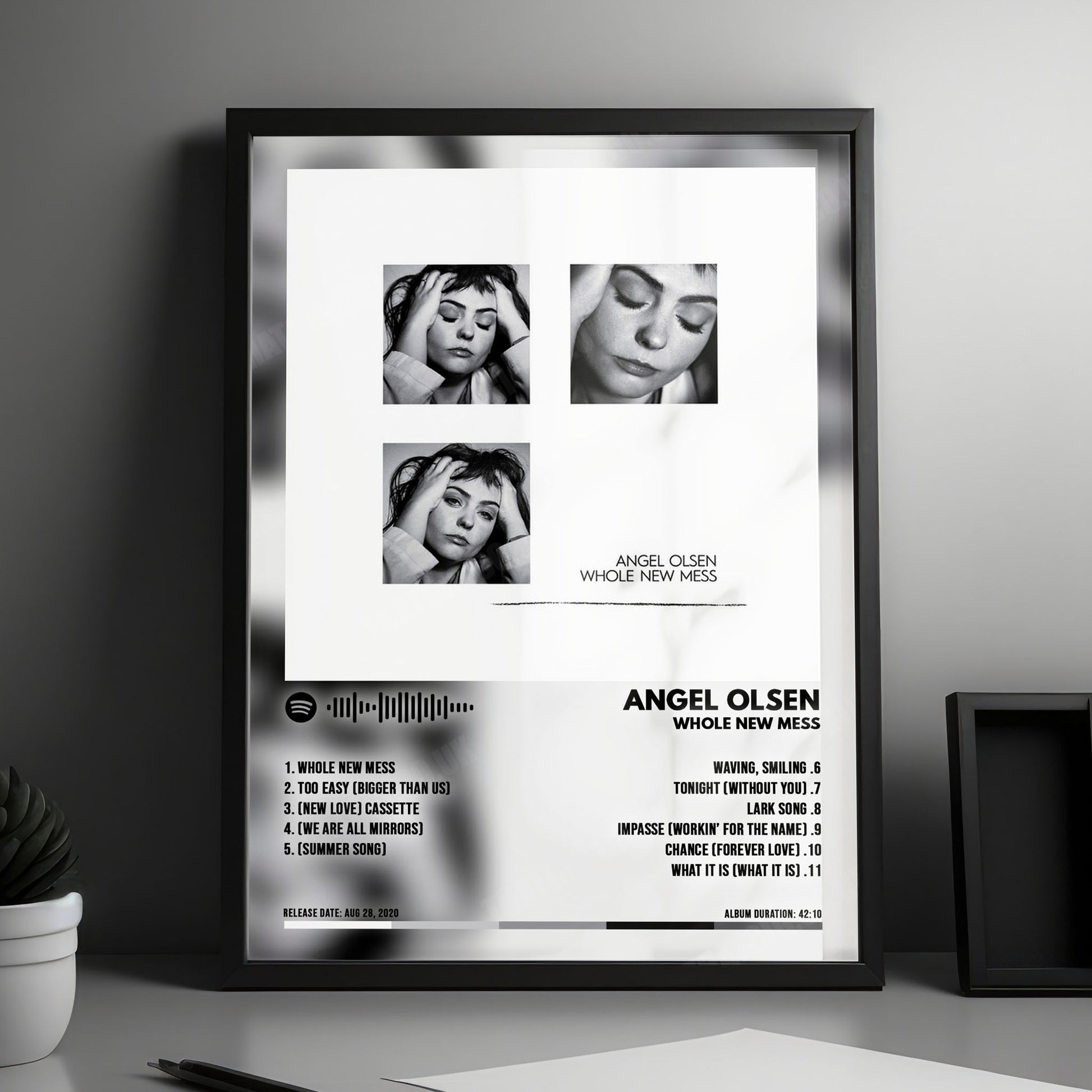 Angel Olsen "Whole New Mess" Album Cover Poster - with Complete Tracklist