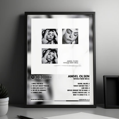 Angel Olsen "Whole New Mess" Album Cover Poster - with Complete Tracklist