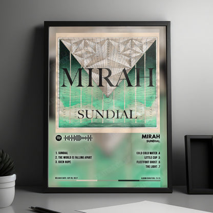 Mirah "Sundial" Album Cover Poster - with Complete Tracklist