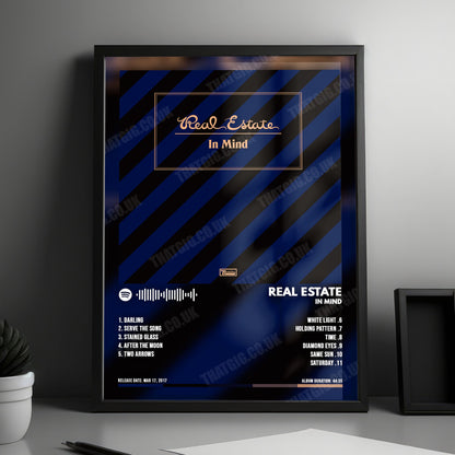 Real Estate "In Mind" Album Cover Poster - with Complete Tracklist