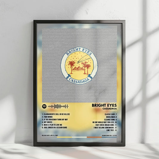 Bright Eyes "Cassadaga" Album Cover Poster - with Complete Tracklist