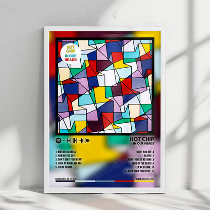 Hot Chip "In Our Heads" Album Cover Poster - with Complete Tracklist