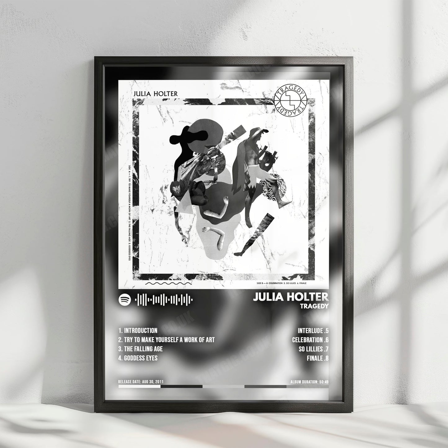 Julia Holter "Tragedy" Album Cover Poster - with Complete Tracklist