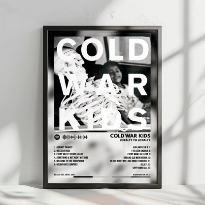 Cold War Kids "Loyalty To Loyalty" Album Cover Poster - with Complete Tracklist