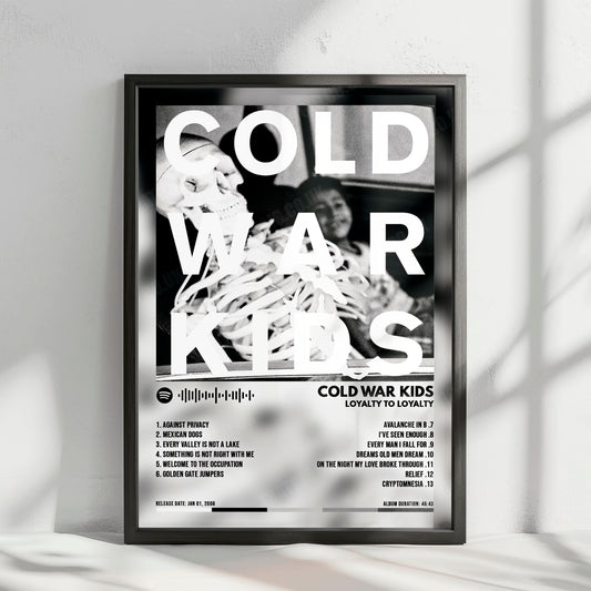 Cold War Kids "Loyalty To Loyalty" Album Cover Poster - with Complete Tracklist