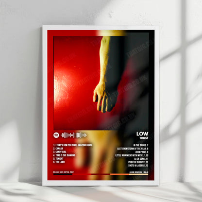 Low "Trust" Album Cover Poster - with Complete Tracklist