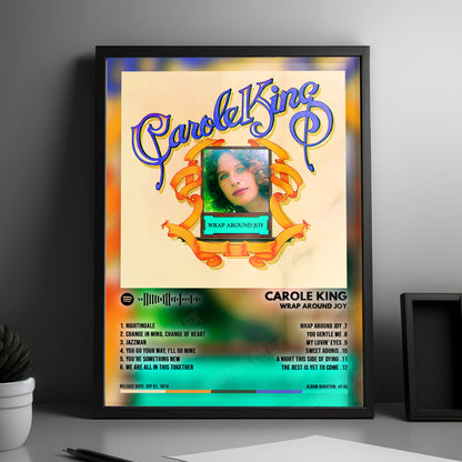 Carole King "Wrap Around Joy" Album Cover Poster - with Complete Tracklist