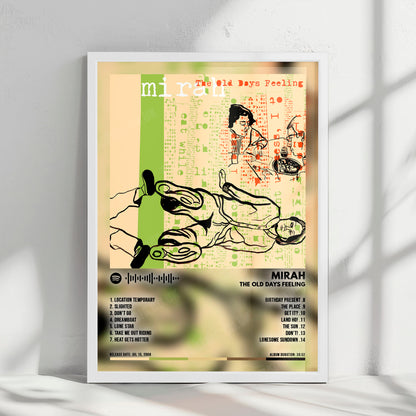 Mirah "The Old Days Feeling" Album Cover Poster - with Complete Tracklist