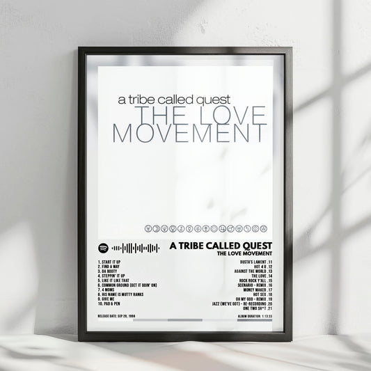 A Tribe Called Quest "The Love Movement" Album Cover Poster - with Complete Tracklist