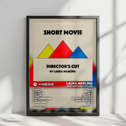 Laura Marling "Short Movie (Director's Cut)" Album Cover Poster - with Complete Tracklist