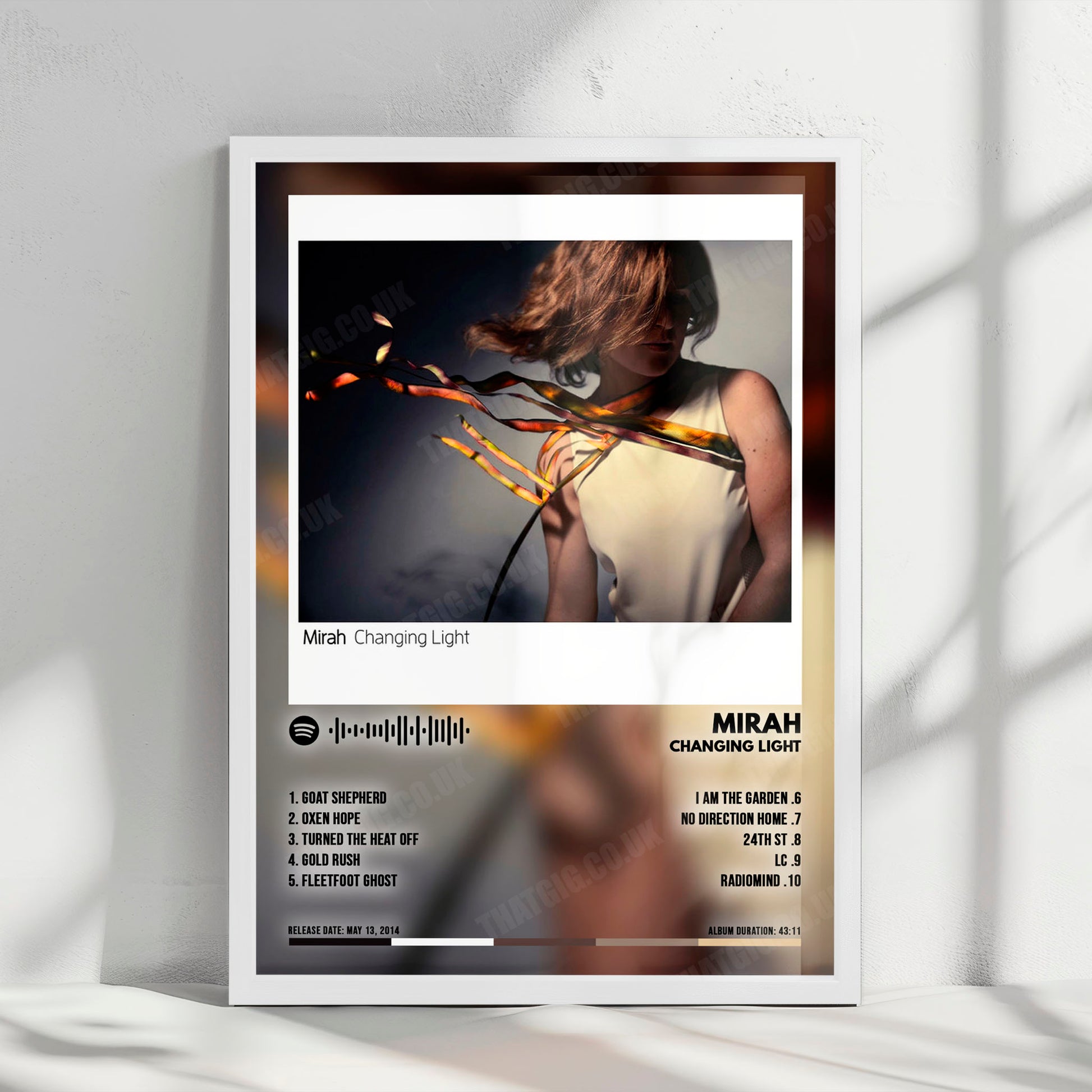 Mirah "Changing Light" Album Cover Poster - with Complete Tracklist