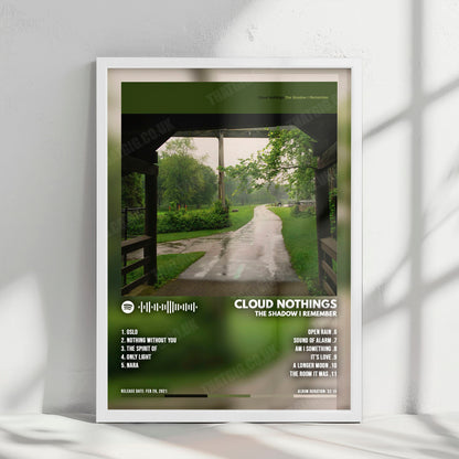 Cloud Nothings "The Shadow I Remember" Album Cover Poster - with Complete Tracklist